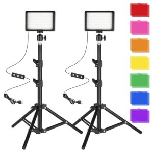 LED Photo Video Light 2-Pack