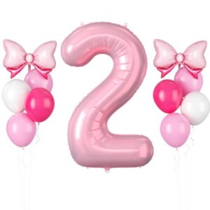 Pearl Pink Number 2 Balloon