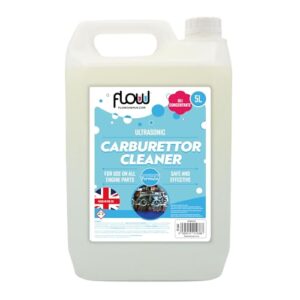 Flow 5 Litre Ultrasonic Cleaner Fluid | 10:1 Dilution | Ideal for Automotive Parts Cleaning Carburettors and Valves