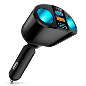 USB C Car Charger Cigarette Lighter Adapter