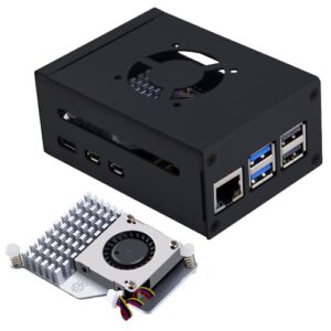 GeeekPi Metal Case with Official Raspberry Pi 5 Active Cooler