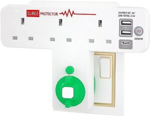 Aninbo Multi Plug Adaptor with 3 USB ports