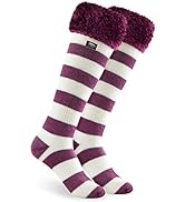 CityComfort Fluffy Socks Womens and Mens, Slipper Socks, Warm Soft Fleece Lined Non Slip Slippers