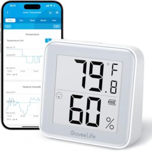 GoveeLife E-Ink Digital Bluetooth Indoor Thermometer Hygrometer
