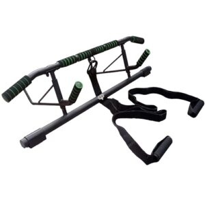 MUSCIFY Pull up Bar Doorway Door Frame chin up bar Home Gym Equipment with Professional Exercise Suspension Strap Foldable & Screw Free Desig