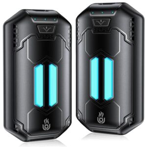 2-Pack Hand Warmer Rechargeable 6000mAh OUTJUT Portable Pocket Warmer 3 Heating Modes USB Electric Split Rechargeable Hand Warmer Suitable for Outdoor Sports