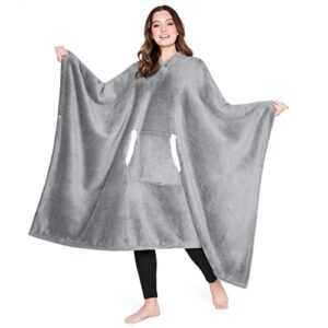 CityComfort Wearable Blanket Oversized Hoodie for Women and Men Fleece Hooded Blanket with Sleeves Soft Warm
