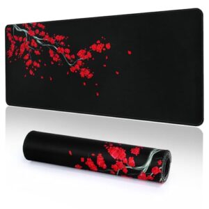 YUWLDD Mouse Pad Gaming Large Desk Pad (31.5 x 11.8 x0.12 inch) Washable Keyboard Pad Laptop Desk Mat