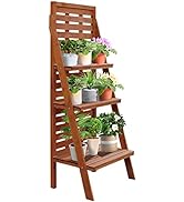 Outsunny Garden Planters with Trellis for Climbing Vines, Wood Raised Beds for Garden, Free Stand...