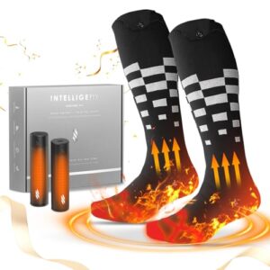 Rechargeable Heated Set - Heated Socks and Hand Warmers for Men - 12000mAh Electric Foot Warmers - Gifts for Camping