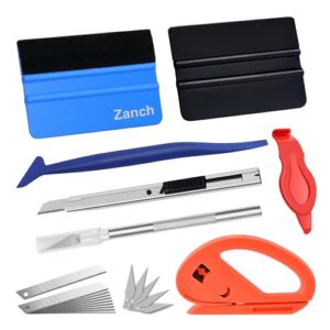 Zanch Vinyl Wrap Tools Vinyl Squeegee Car Wrapping Kit Window Tint Kit Window Tint Film Application Kit Mini Corner Squeegee for Installing Auto Wraps and Car Stickers