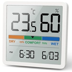 NOKLEAD Hygrometer Indoor Thermometer
