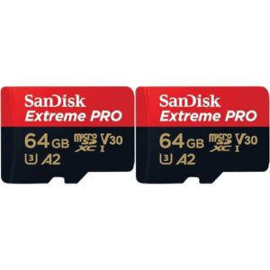 SanDisk 64GB Extreme PRO microSDXC card + SD adapter + RescuePro Deluxe