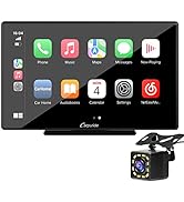 [2023 Newest ] Carpuride 7 inch Wireless Apple Carplay & Android Auto Portable Car Stereo with Ba...