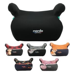 Nania - Belted Booster seat Alpha 126-150 cm R129 i-Size - for Children Aged 8 to 12 - Made in France - with armrests (Access Black)