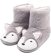 Warm Stuffed Animal Bear Boot Slipper Women Funny Fleece House Slippers