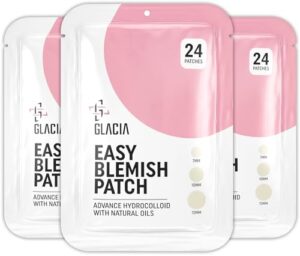 Pimple Patches by Glacia® – 72 Pack of Hydrocolloid Patches