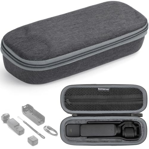 Honbobo Osmo Pocket 3 Bag Case Compatible with DJI Osmo Pocket 3 Carrying Case Protective Case Accessories Storage Bag Compatible with DJI Pocket 3 Standard/Creator Combo (Standard Combo Case)
