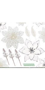 Christmas FLOWERS with stems