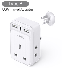 UK to India Plug Adapter