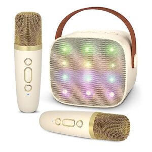 Ankuka Karaoke Machine Bluetooth Karaoke Machine Kids with 2 Wireless Microphones