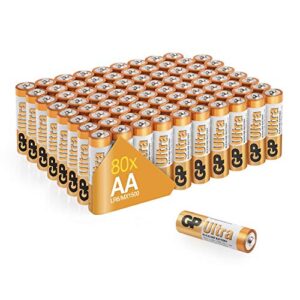 AA Batteries pack of 80 by GP AA Batteries Ultra Alkaline - 10 year shelf life