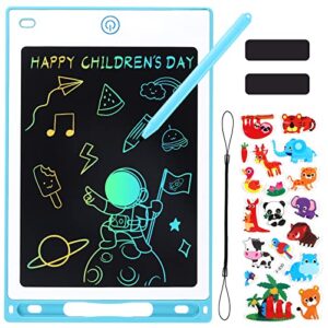 Januts LCD Writing Tablet 8.5 Inch Colourful Kids' Doodle & Scribble Boards Drawing Pad Graphic Tablet Educational Toddler Toys for 3 4 5 6 7 Year Old Boys Girls Stocking Fillers for Kids (Blue)