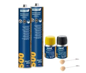 WOL DINITROL WINDSCREEN FITTING KIT BONDING ADHESIVE GLUE SEALANT GLASS 500 520 530 DIN21