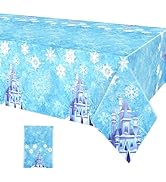 FunHot Birthday Tablecloth, Colorful Birthday Decorations, 54 x 108 Inch Waterproof Rectangle Hap...