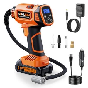 CQWLKEJ Cordless Tyre Inflator Air Compressor