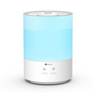 PureMate Humidifiers for Bedroom 4L with 7 Colour Changing Light