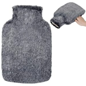 OWOZOI Fluffy Hot Water Bottle