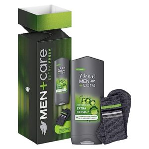 Dove Men+Care Extra Fresh Body Wash & Socks Gift Set 3-in-1 hair