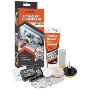 International Tool Company Professional Headlight Restoration Kit DIY Headlamp Brightener Car Care Repair kit Head Lense Clea