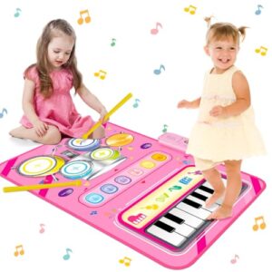 HahaGift 2 in 1 Musical Mat for 1 2 Year Old Girl Gifts
