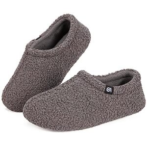 VeraCosy Ladies' Fuzzy Curly Fur Memory Foam Slippers Anti-Slip Lightweight Breathable House Shoes