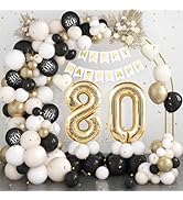 70th Birthday Decorations Black Gold,70th Birthday Balloon Garland Party Decorations with Number ...