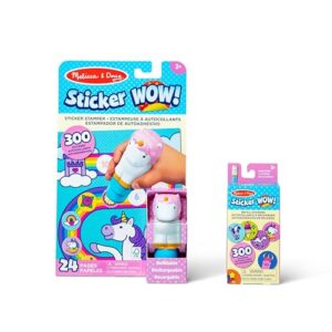 Melissa & Doug Sticker WOW Unicorn Bundle: Sticker Stamper