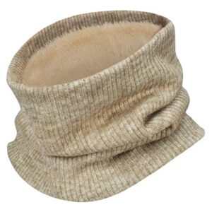 heekpek Neck Warmer Fleece Tube Scarf Winter Snood Infinity Scarf Unisex Thermal scarf Windproof Dustproof Skiing Double-Layer Snood for Mens Women Knitted Scarf