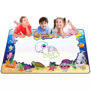 SOKA® 150 X 90 cm Large Size Magic Water Doodle Drawing Mat Colouring Handwriting Painting Pad Toy Educational No Mess for Children Kids Girls Boys