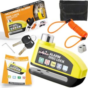 Xtremeauto Alarm Disc Lock Motorbike Security - Anti Theft Brake Disc Bike Alarm Motorbike Alarm Locks