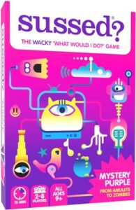 SUSSED The Wacky 'What Would I Do?' Card Game | All Ages: 9+ | Stocking Filler | Purple Edition (2023 Edition)