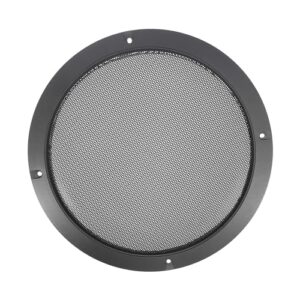 A ABSOPRO Speaker Cover Mesh Subwoofer Grill 8 Inch Plastic Titanium Tone