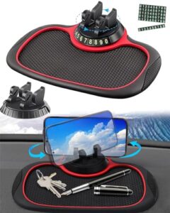 Multifunction Car Anti-Slip Mat Auto Phone Holder - Non Slip Car Phone Stand Silicone Pad Holder with Universal Cell Phone Holder