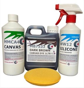 Carbusonic Dark Brown convertible roof dye