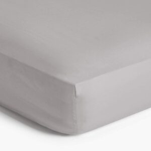 Imperial Rooms Fitted Sheets Double 25 CM Brushed Microfibre Easy Care Soft Bed Sheets Fade Resistant (Grey)