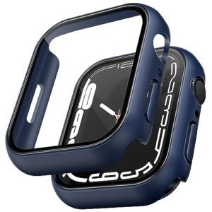 TAURI 2 Pack Hard Case Designed for Apple Watch Series 9/8 / 7 45mm