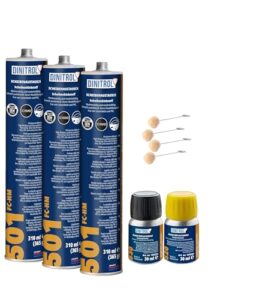 WOL DINITROL 501 FAST CURE WINDSCREEN FITTING KIT DINITROL 530/520 BOND ADHESIVE GLUE SEALANT DIN44