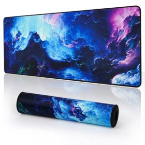 YUWLDD Mouse Pad Gaming Large Desk Pad (31.5 x 11.8 x0.12 inch) Washable Keyboard Pad Laptop Desk Mat