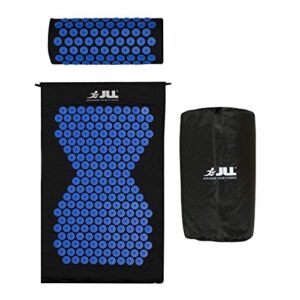 JLL® Acupressure Mat Set - Acupuncture Mat and Acupuncture Pillow for Relaxation and Pain Relief - Massage Mat